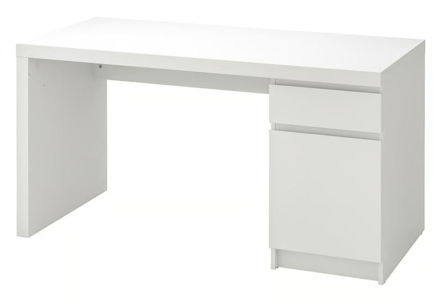 Bureau Malm, Huis en Inrichting, Bureaus, Ophalen, Gebruikt, 65 cm, Demontabel