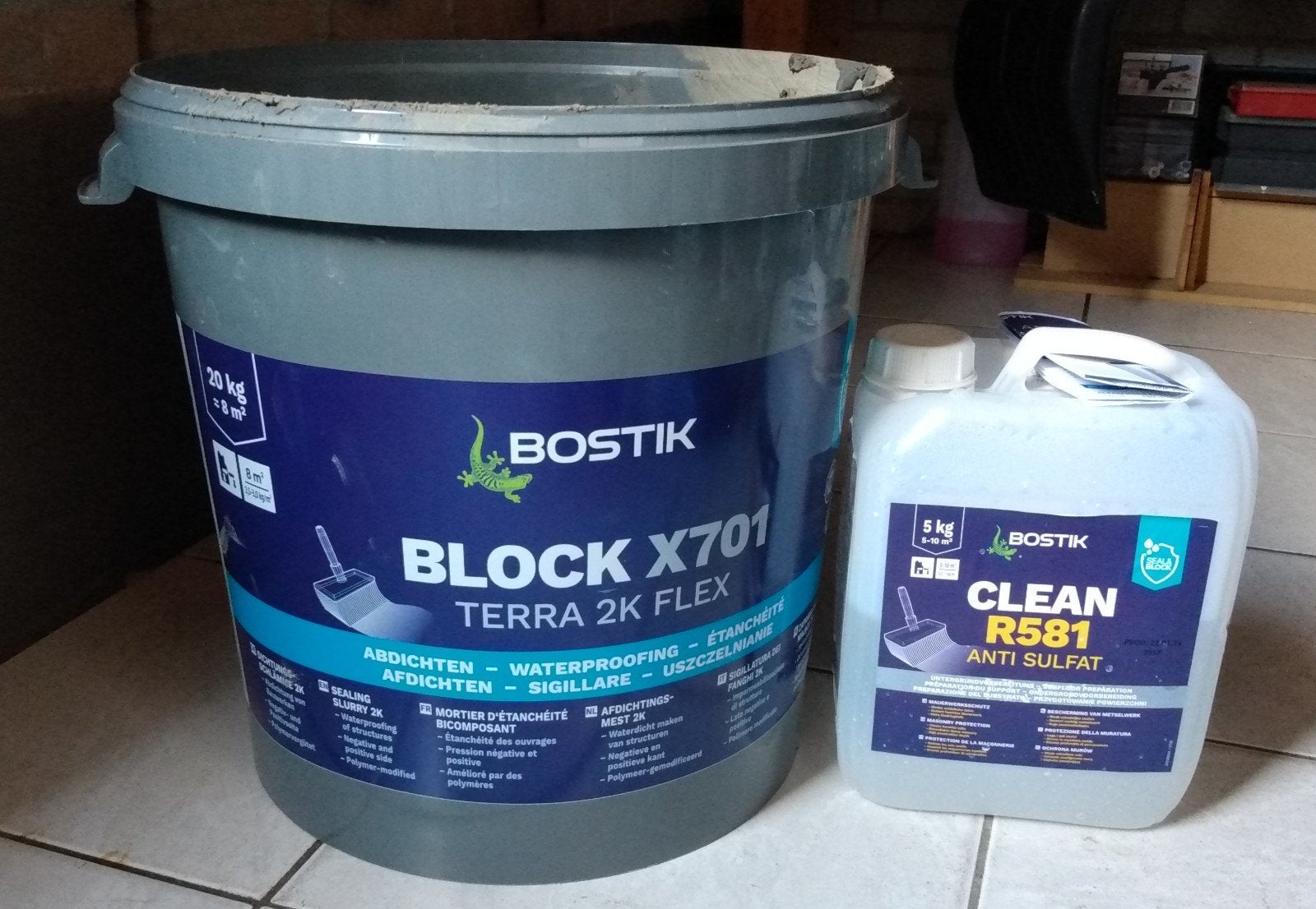 Bostik Clean R581 ANTI SULFAT + Block  X701, Doe-het-zelf en Verbouw, Ophalen, Nieuw
