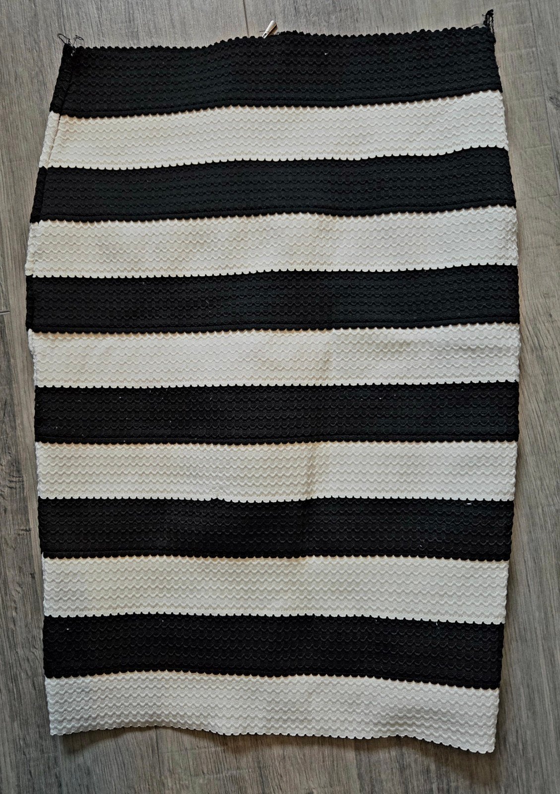 Splash gestreepte rok zwart-wit maat M/L (1), Kleding | Dames, Rokken, Maat 38/40 (M), Splash, Zwart, Ophalen of Verzenden
