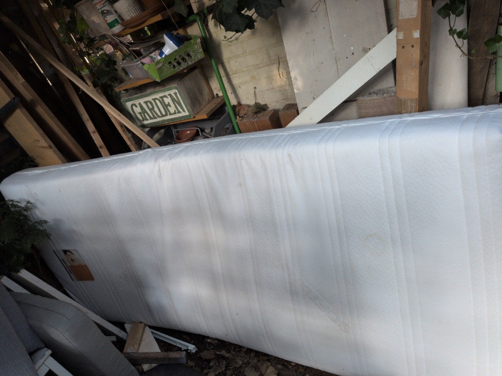 gratis: 1pers. matras 90x200 - Hoes wasbaar, Ophalen, Gebruikt, 90 cm, Eenpersoons