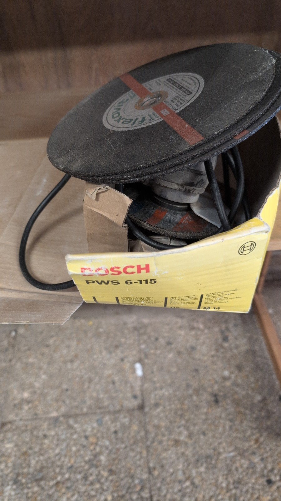 Bosch PWS 6-115 Haakse Slijper met slijpschijven, Ophalen of Verzenden