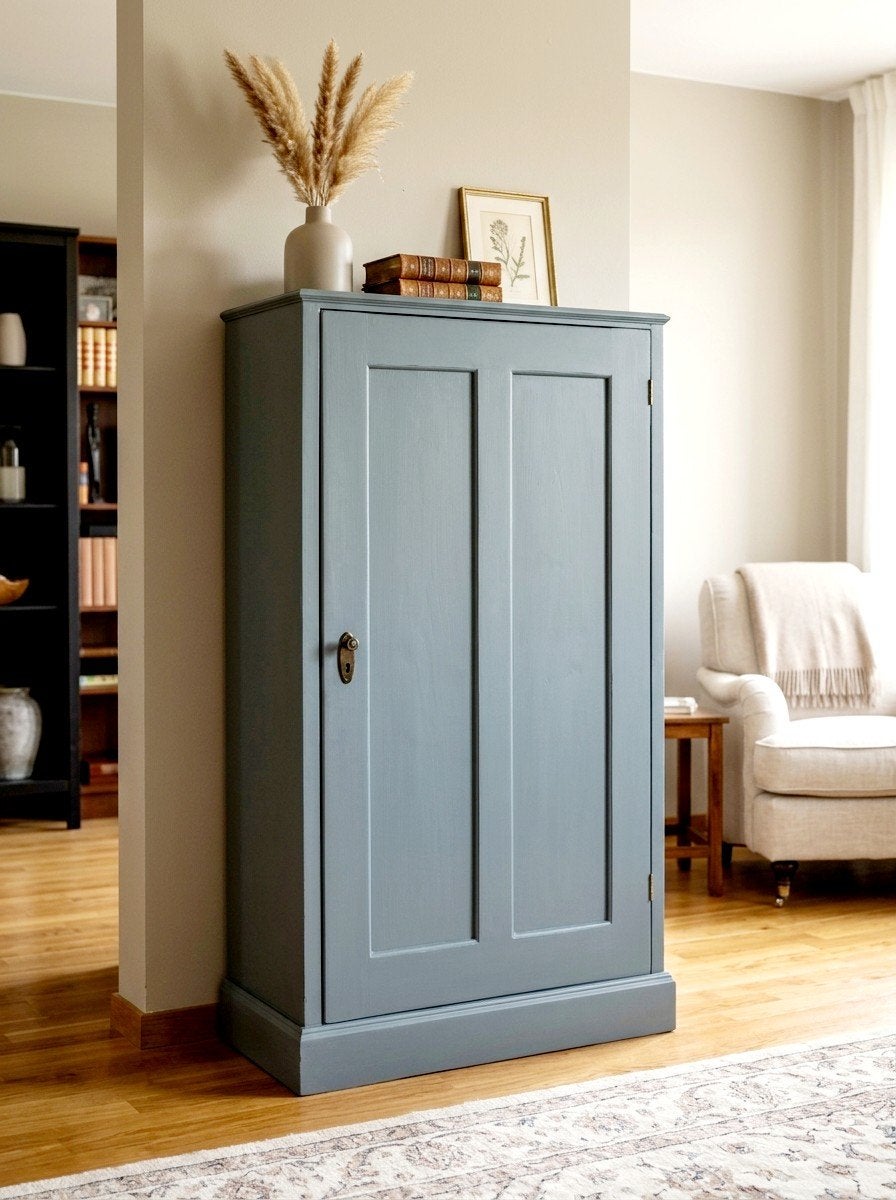 Antieke Meidenkast - Smokey Blue - Ralph Lauren stijl, Ophalen