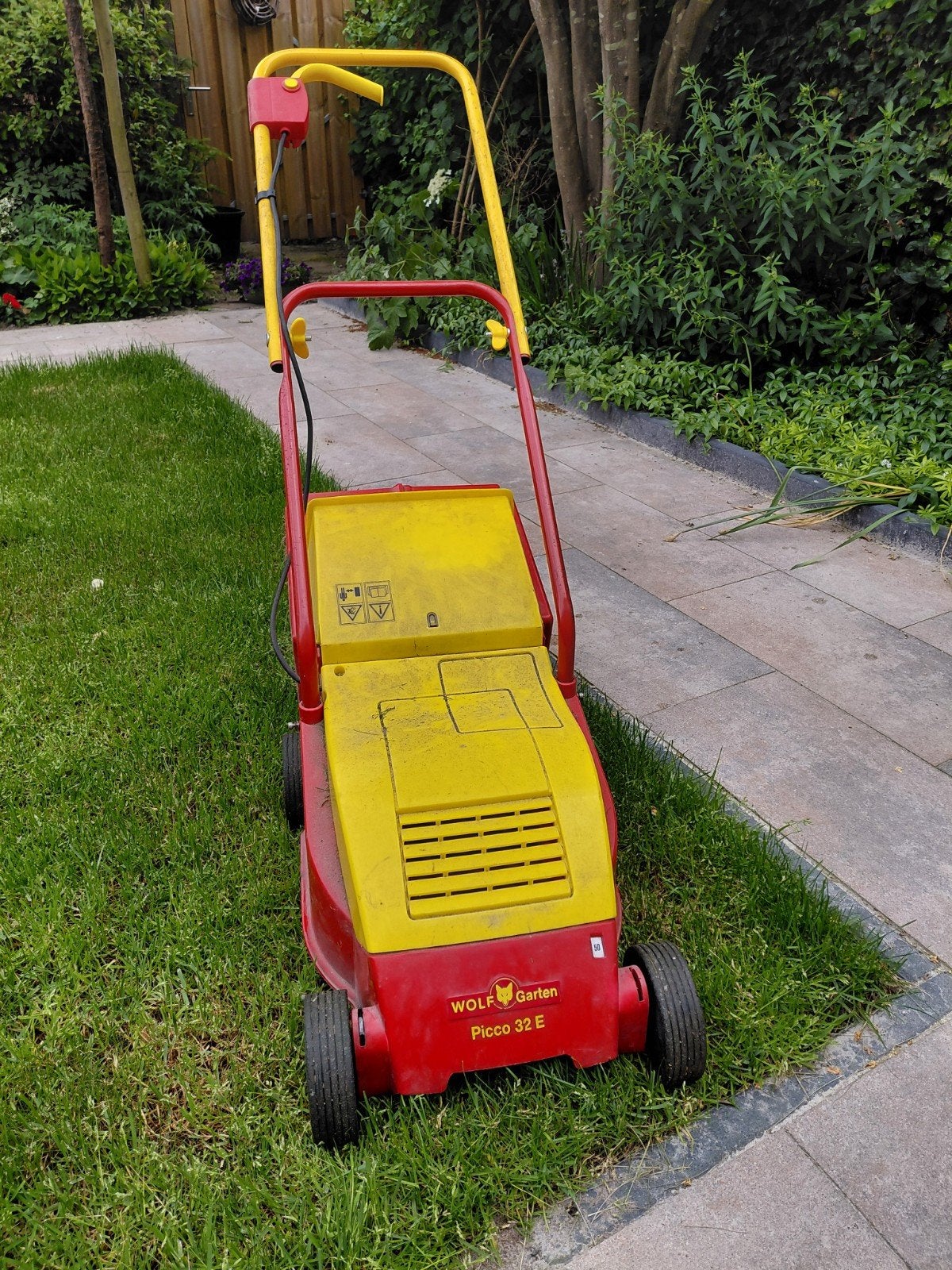 Wolf-Garten Picco 32 E Elektrische Grasmaaier, Tuin en Terras, Grasmaaiers, Ophalen, Cirkelmaaier, Gebruikt, Elektrische grasmaaier