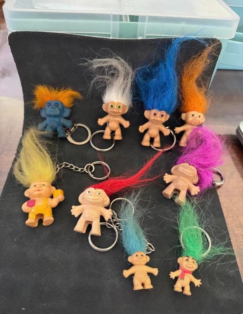Wow - Jaren 80/90 Vintage set van 9 Trolls vd verzamelaar, Verzenden, Zo goed als nieuw