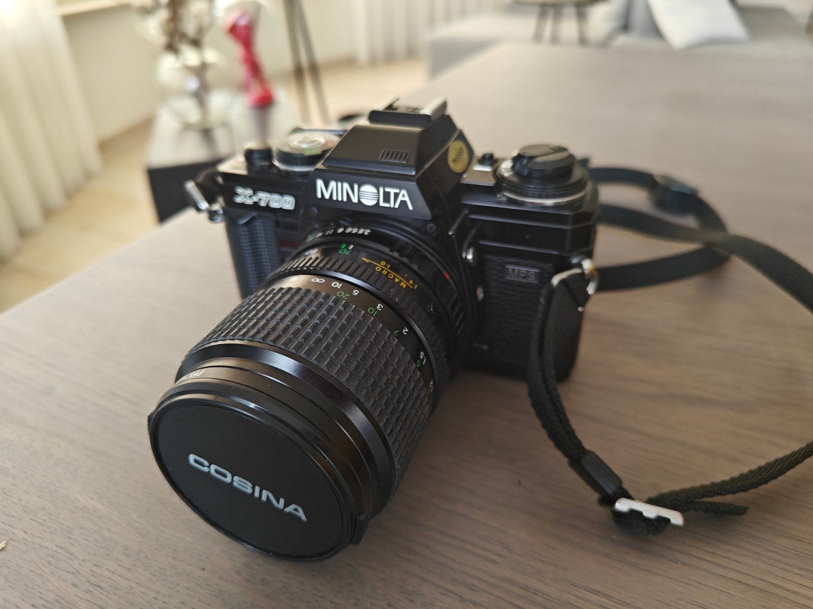 Minolta X-700 Spiegelreflexcamera met Cosina lens, Audio, Tv en Foto, Ophalen of Verzenden, Gebruikt, Spiegelreflex, Minolta