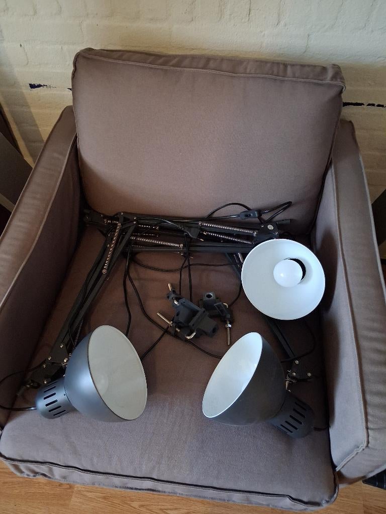 Te koop Ikea bureaulampen, Huis en Inrichting, Ophalen, Zo goed als nieuw, Metaal, 50 tot 75 cm