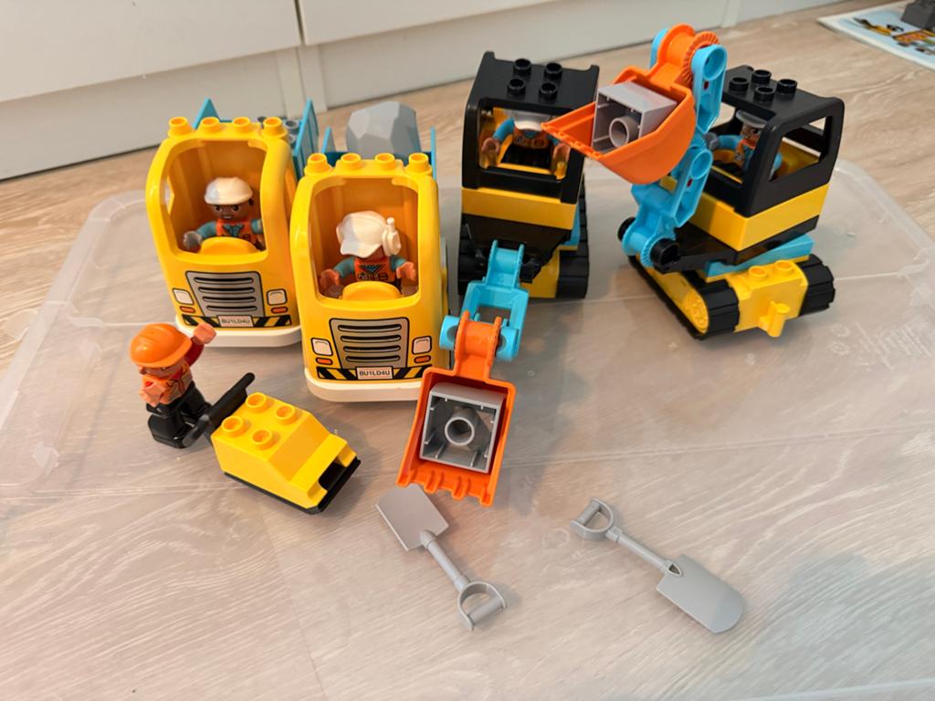 Lego Duplo Bouwplaats Voertuigen en Figuren, Kinderen en Baby's, Speelgoed | Duplo en Lego, Ophalen, Inclusief minifiguren, Duplo