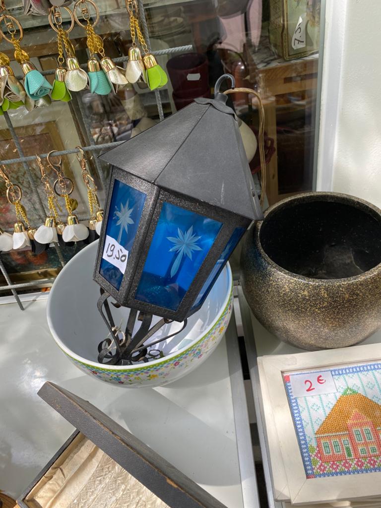 Buiten lantaarn met geslepen glas, Huis en Inrichting, Lampen | Hanglampen, Ophalen of Verzenden, Nieuw, Glas, Minder dan 50 cm