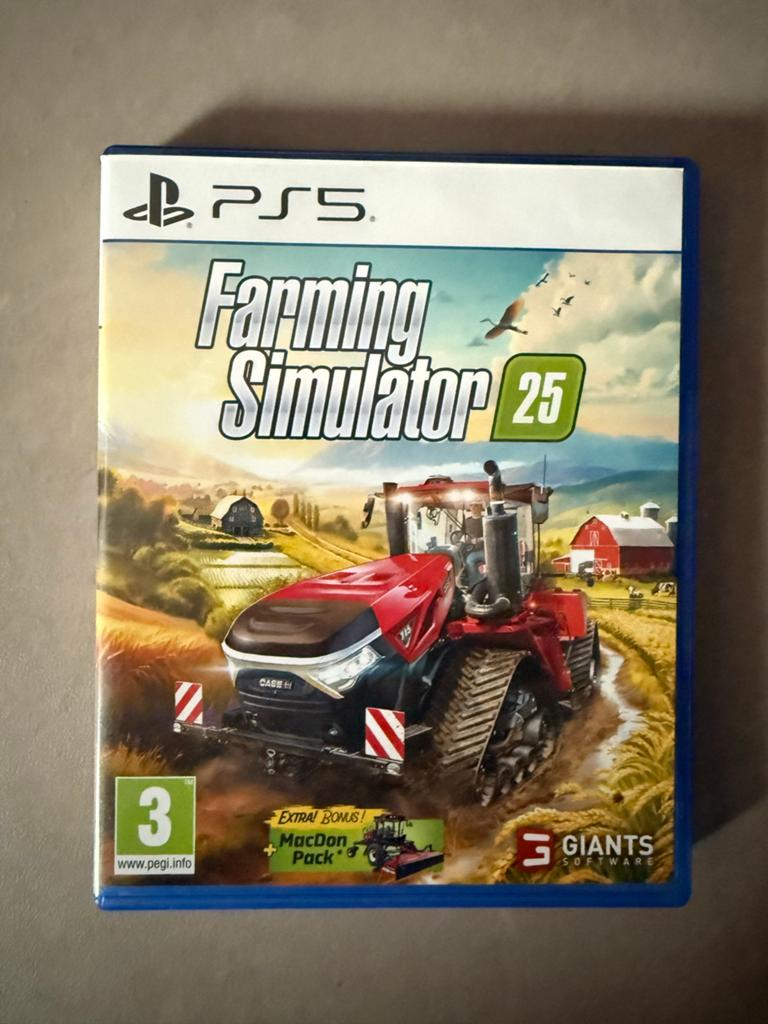 Farming Simulator 25 PS5 - Nieuwstaat met MacDon Pack, Spelcomputers en Games, Games | Sony PlayStation 5, Online, 1 speler, Ophalen of Verzenden