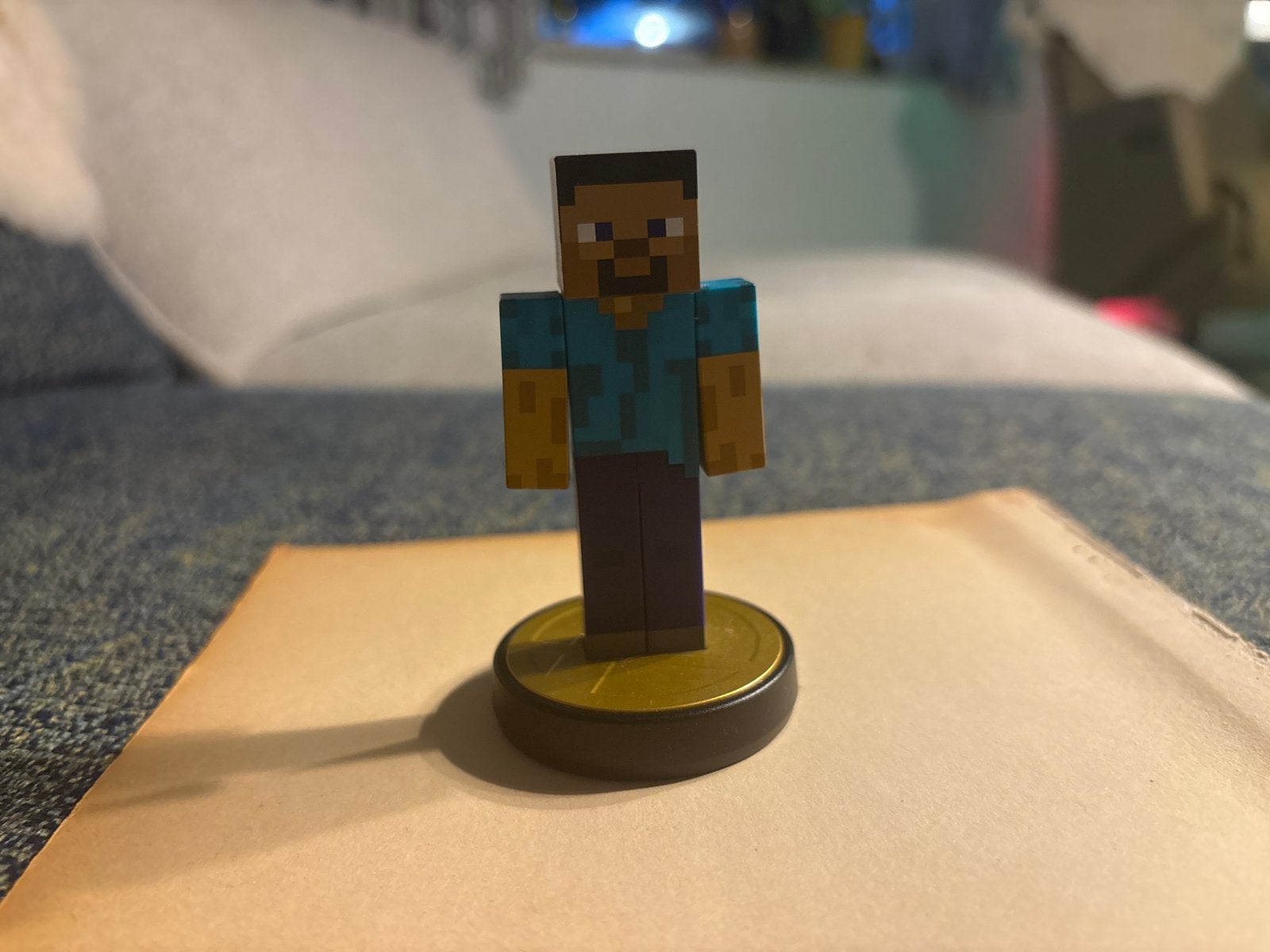 Minecraft Steve Amiibo - Zo goed als nieuw, Ophalen of Verzenden, Zo goed als nieuw