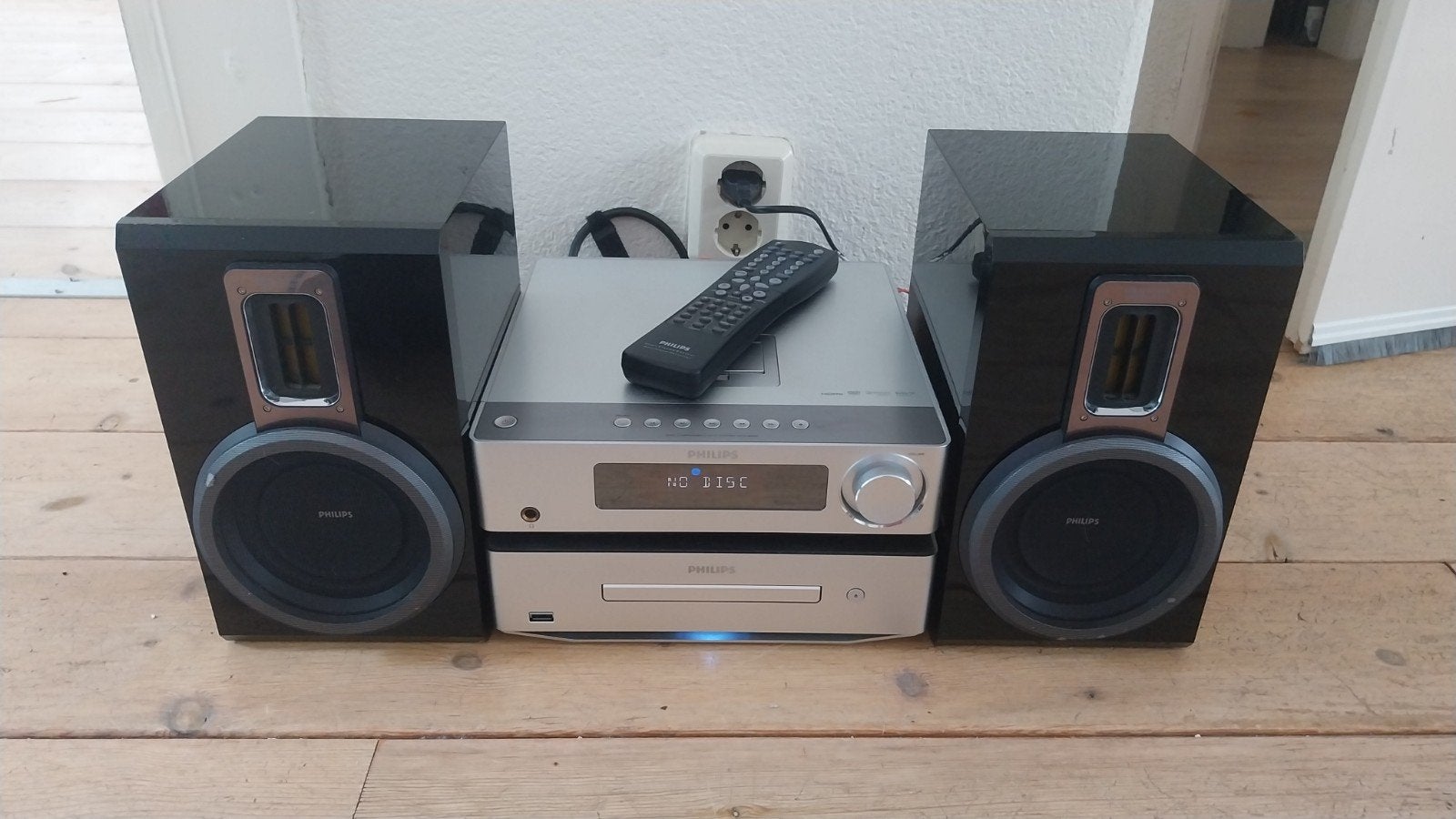 Philips Microset met CD-speler speakers en afstandsbediening, Philips, Ophalen of Verzenden, Zo goed als nieuw, Microset