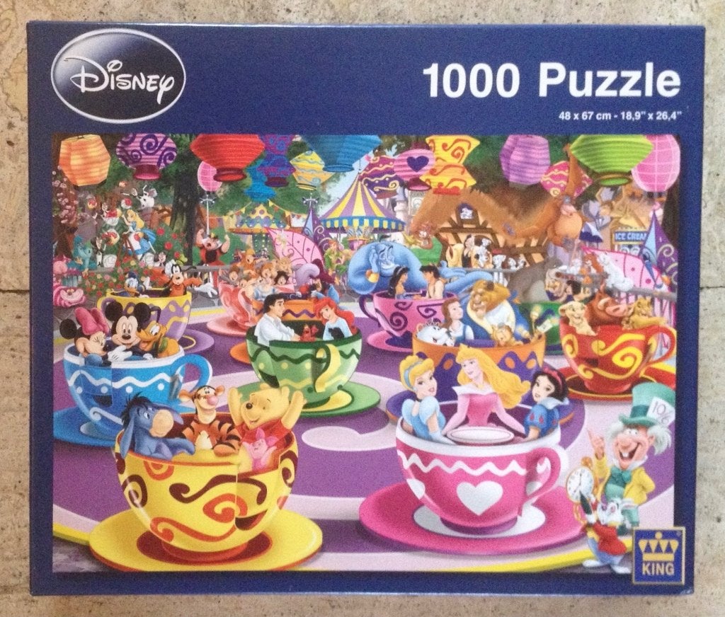Disney Puzzel van 1000 stukjes in doos, Ophalen, 500 t/m 1500 stukjes, Zo goed als nieuw, Legpuzzel