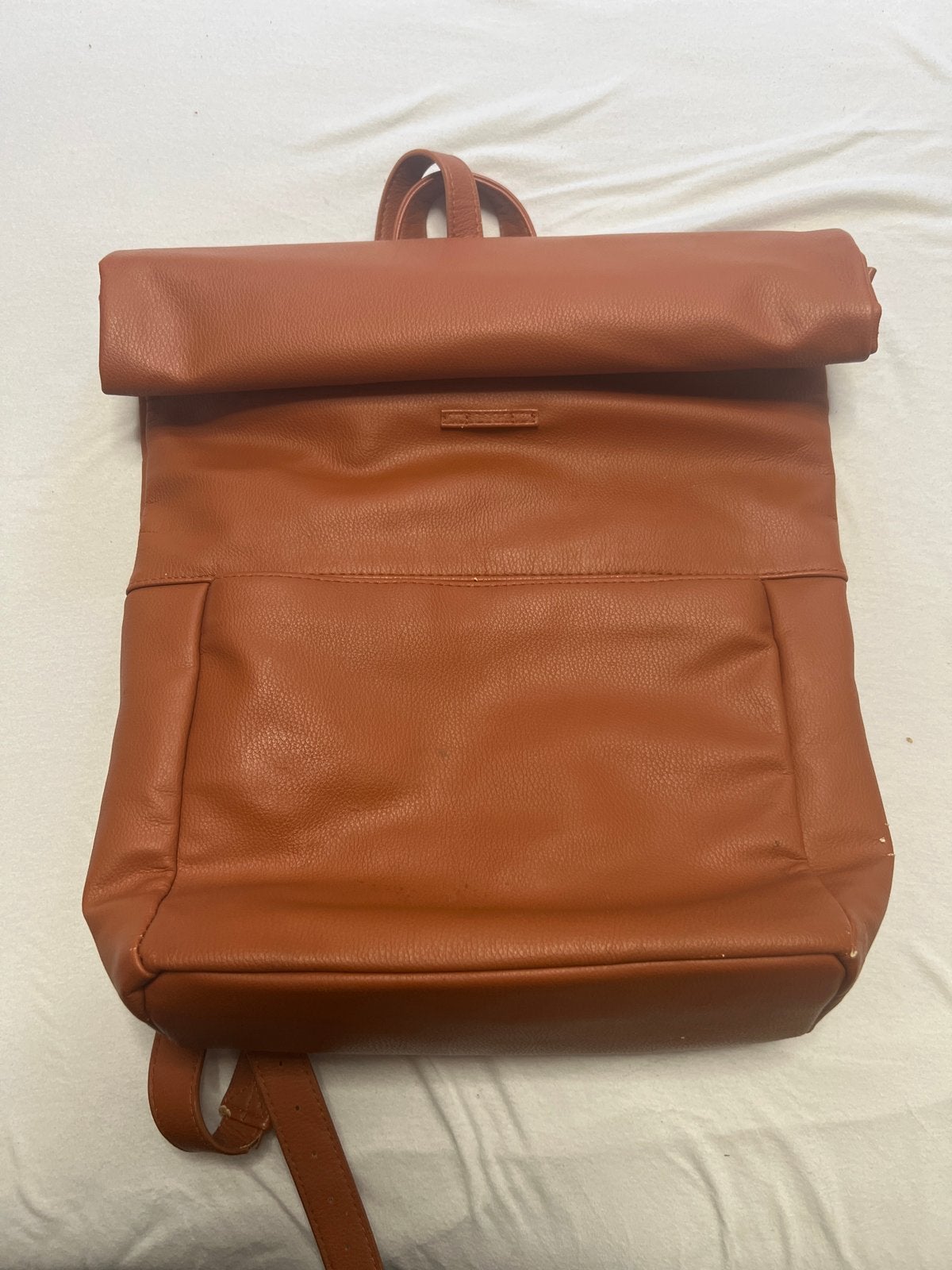 Monk & Anna rugzak - Cognac bruin, Gebruikt, 25 tot 40 cm, Ophalen of Verzenden, Overige merken