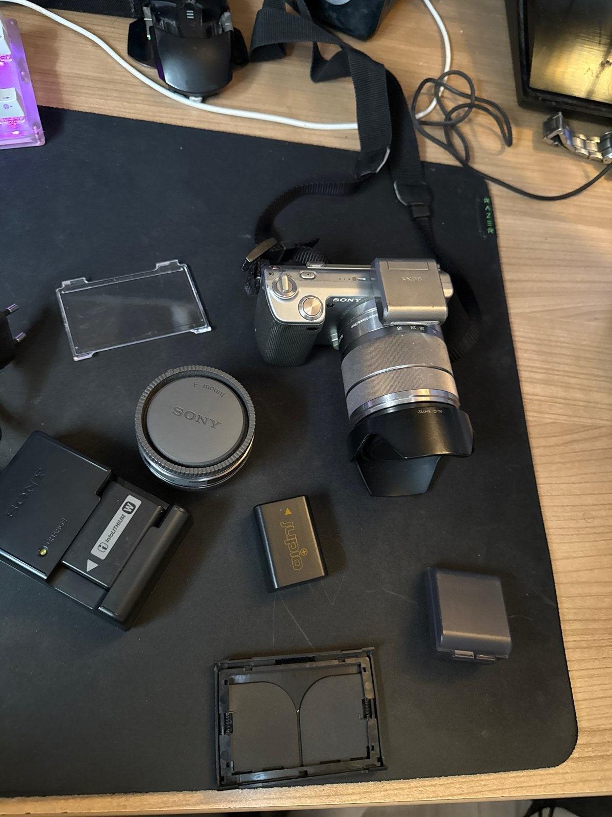 Sony NEX-5 Systeemcamera met extra lens en accessoires, Audio, Tv en Foto, Fotocamera's Digitaal, Gebruikt, Oplader, Ophalen of Verzenden