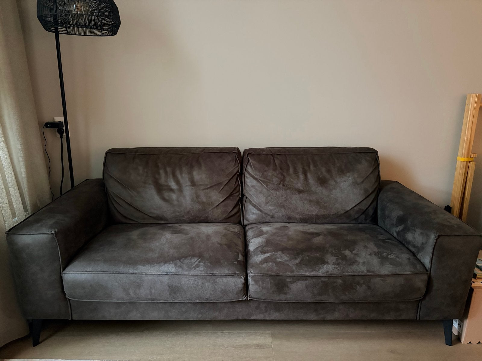 Grijze bank - Manchester Haco, Ophalen, Gebruikt, Tweepersoons, 75 tot 100 cm