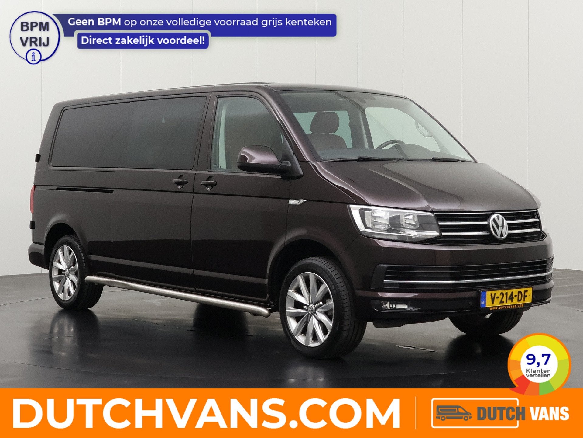 Volkswagen Transporter 2.0TDI 204PK Automaat Lang Highline D, Auto's, Dealer onderhouden, Gebruikt, Euro 6, 4 cilinders