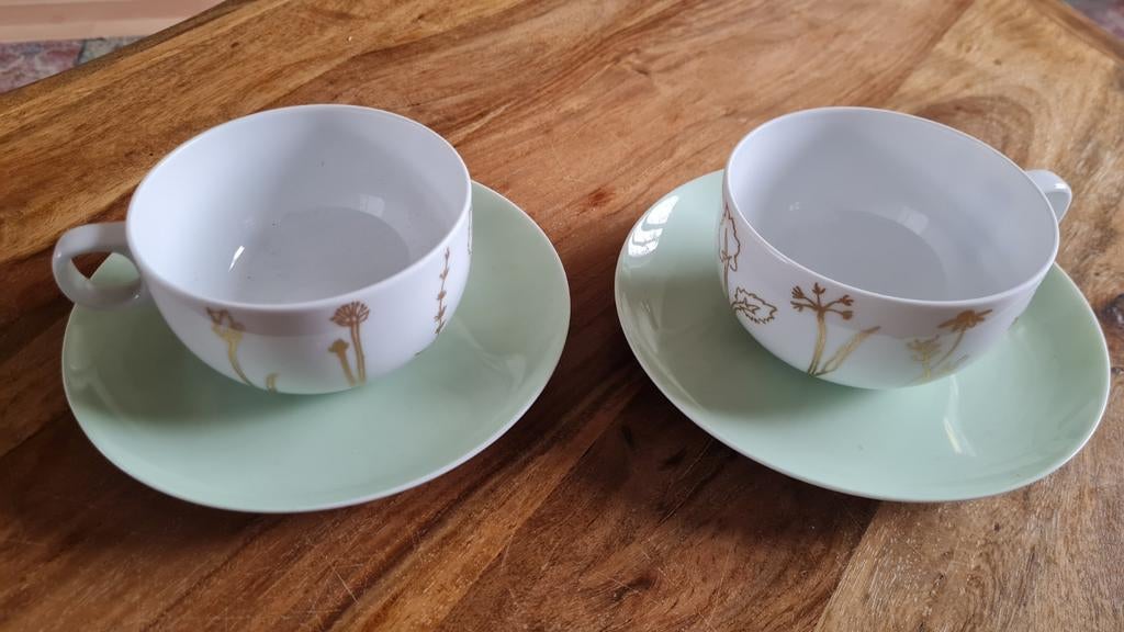 Rosenthal studio linie . 2x kop met schotel, Ophalen of Verzenden, Zo goed als nieuw, Porselein, Kop en/of schotel