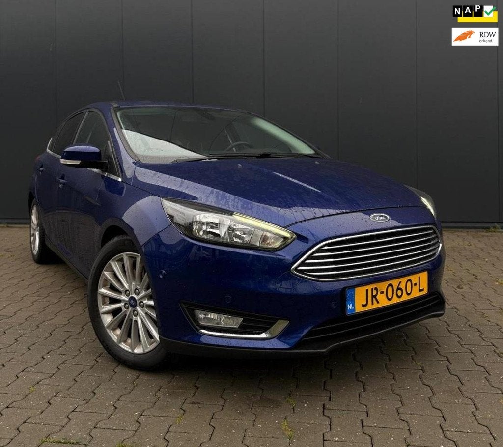 Ford Focus 1.5 Titanium/1STE EIG/TOOP STAAT/, Stof, 4 cilinders, 150 pk, Blauw