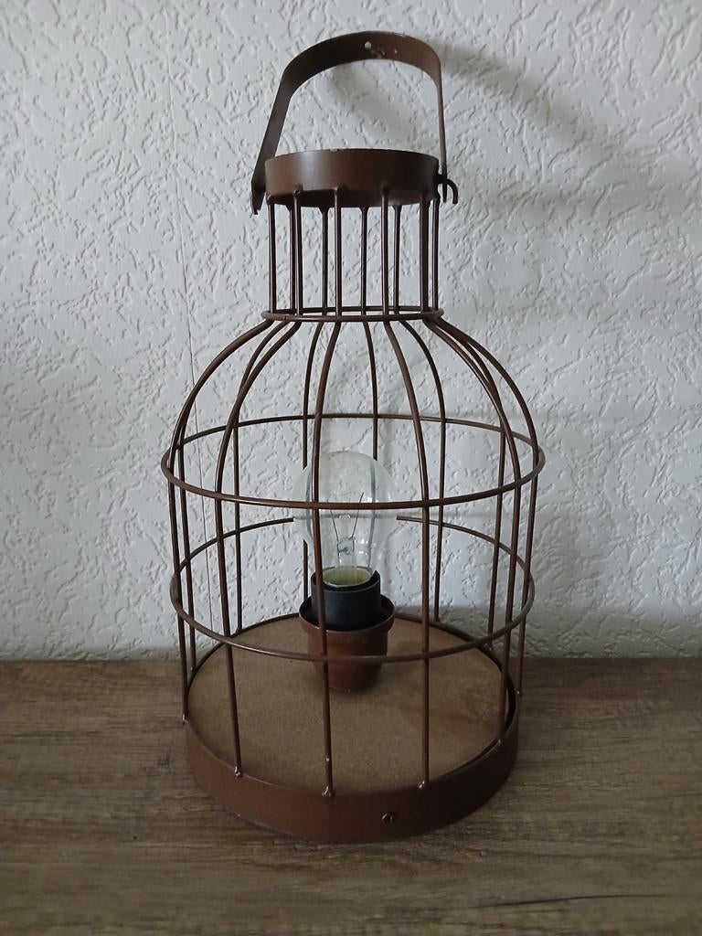 Industriële tafellamp - metaal, Gebruikt, Ophalen of Verzenden, Minder dan 50 cm, Industrieel
