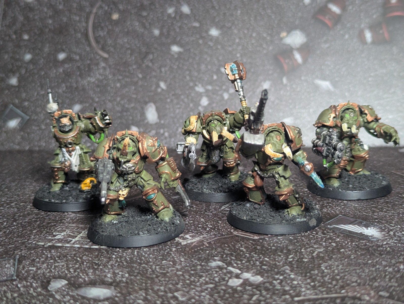 Warhammer 40K Chaos Terminators Deathguard of Nurgle, Gebruikt, Figuurtje(s), Ophalen of Verzenden, Warhammer 40000