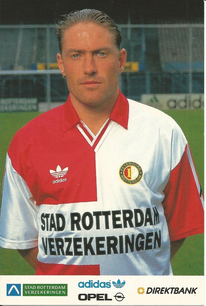 1993-1994 fotokaart Ruud Heus Feyenoord, Verzenden, Zo goed als nieuw, Feyenoord, Spelerskaart