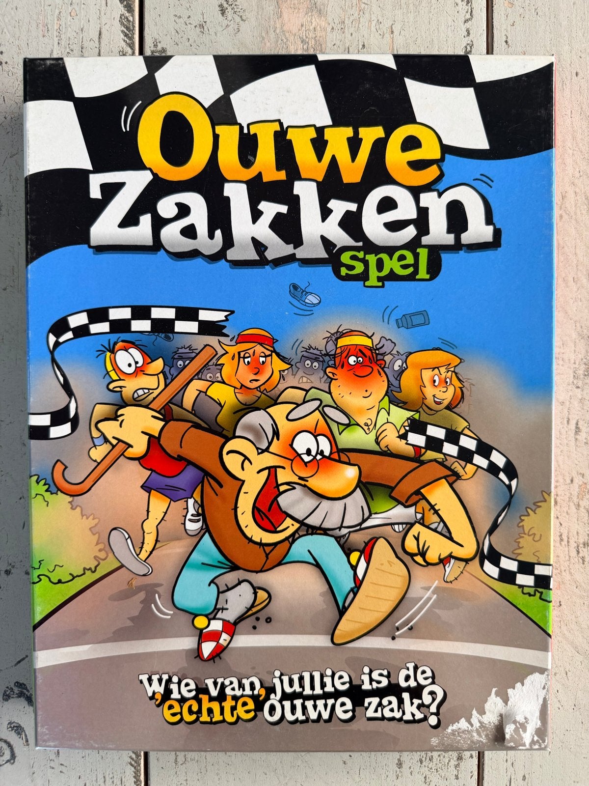 Ouwe Zakken Spel - Zo goed als nieuw, nooit gespeeld, Drie of vier spelers, Ophalen of Verzenden, Zo goed als nieuw