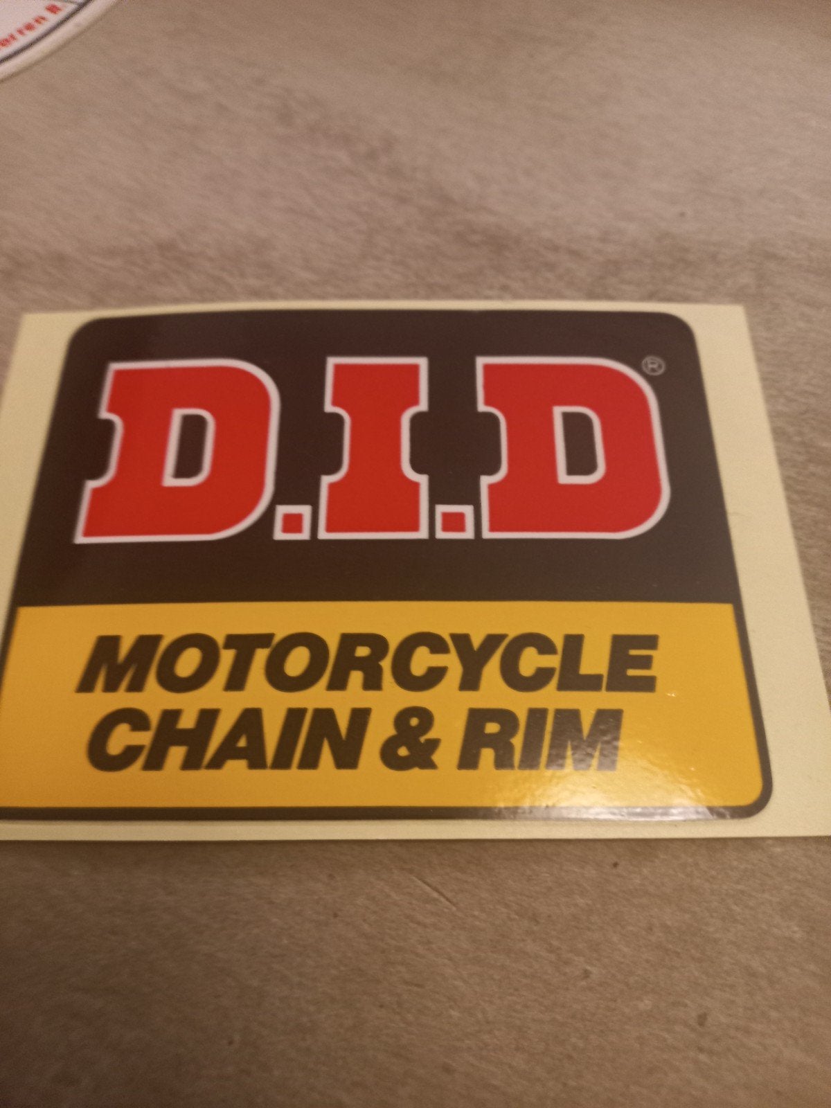 D.I.D Motorcycle Chain & Rim Sticker, Ophalen of Verzenden, Nieuw