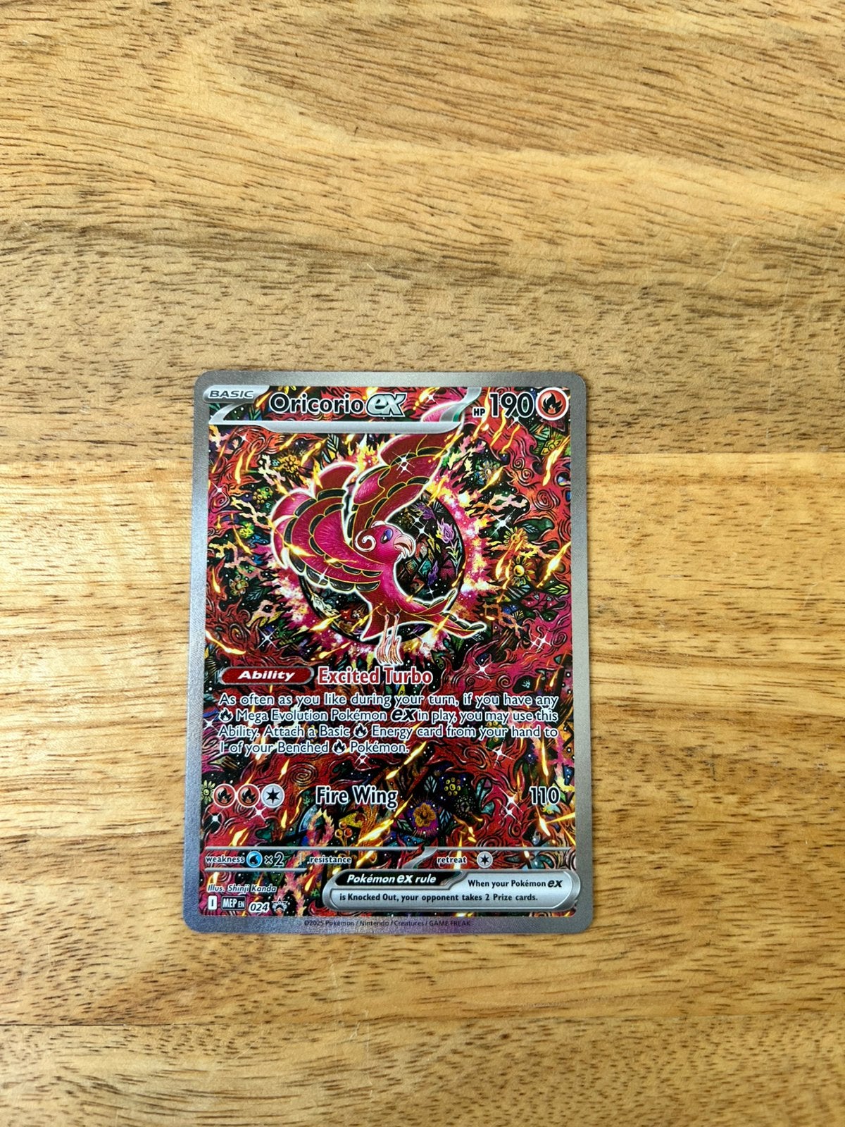 Oricorio ex (MEP 024) MEP Black Star Promos, Ophalen of Verzenden, Zo goed als nieuw