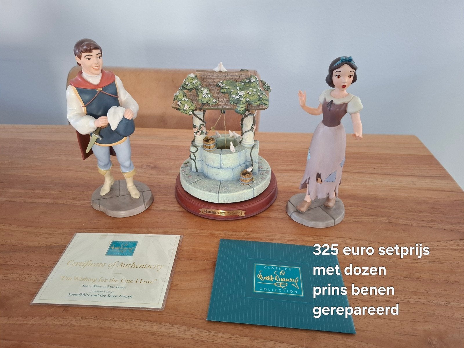 Wdcc Snowwhite en de prins met wensput, Verzamelen, Disney, Ophalen, Mickey Mouse, Beeldje of Figuurtje