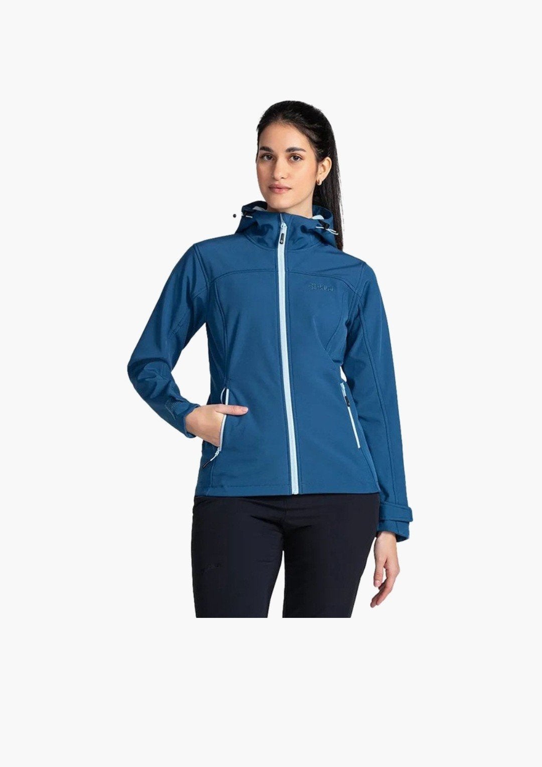 Kilpi Softshell Jas Dames - Maat XS - Blauw, Blauw, Ophalen of Verzenden, Zo goed als nieuw, Maat 34 (XS) of kleiner
