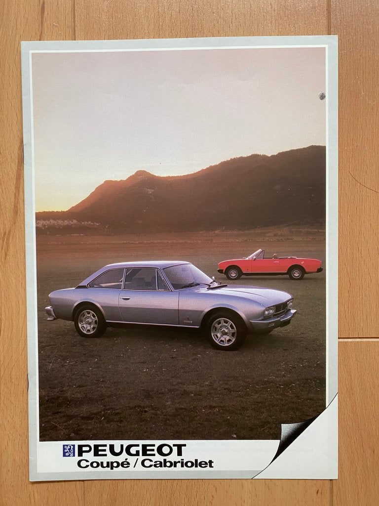 Peugeot 504 Coupé en Cabriolet - Pininfarina - Folder, Ophalen of Verzenden, Zo goed als nieuw, Peugeot, Peugeot - Pininfarina