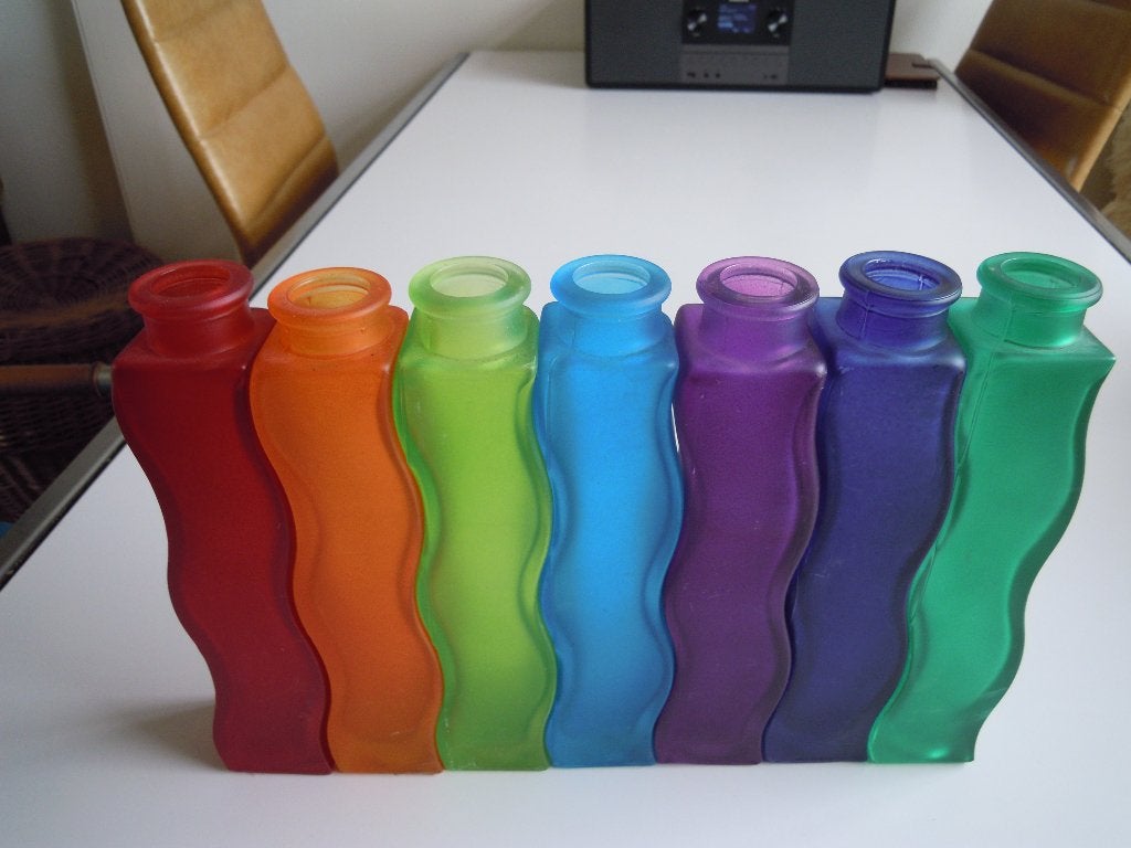 7 Ikea Vazen Sigga Heimis jaren 80, Huis en Inrichting, Woonaccessoires | Vazen, Ophalen of Verzenden, Gebruikt, Overige kleuren