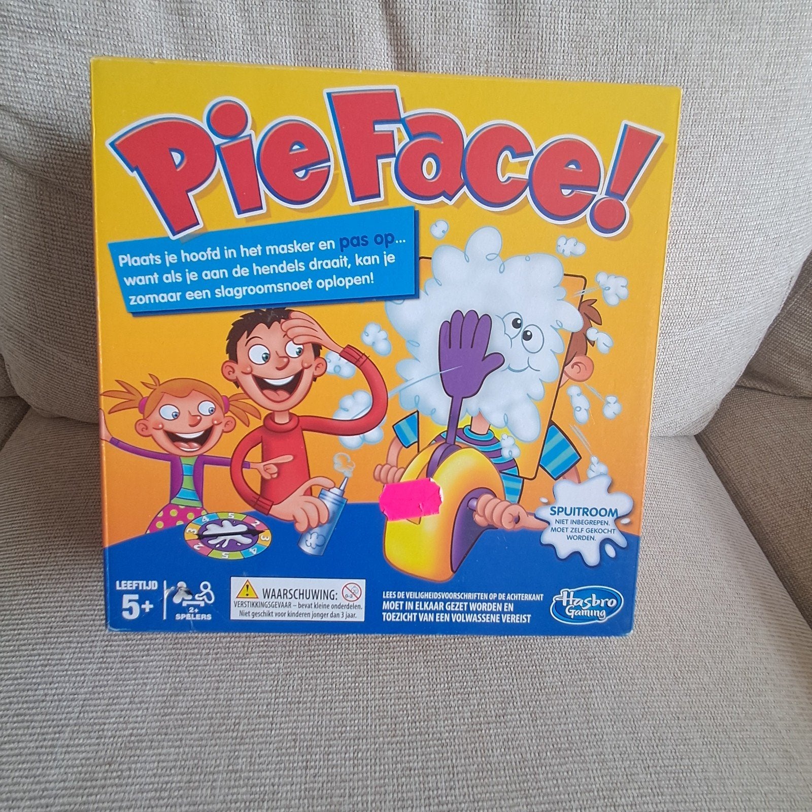 Pie face spel, Ophalen of Verzenden, Zo goed als nieuw, Hasbro Gaming