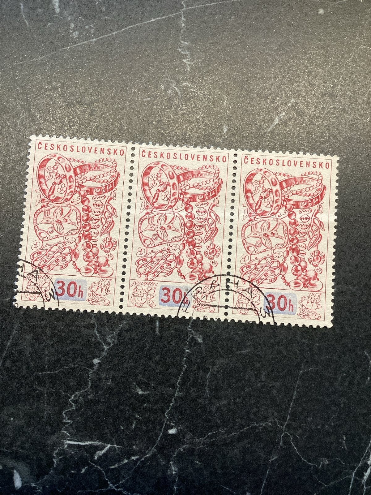 Tsjechoslowakije postzegels 30h gestempeld, Ophalen of Verzenden, Overige landen, Gestempeld
