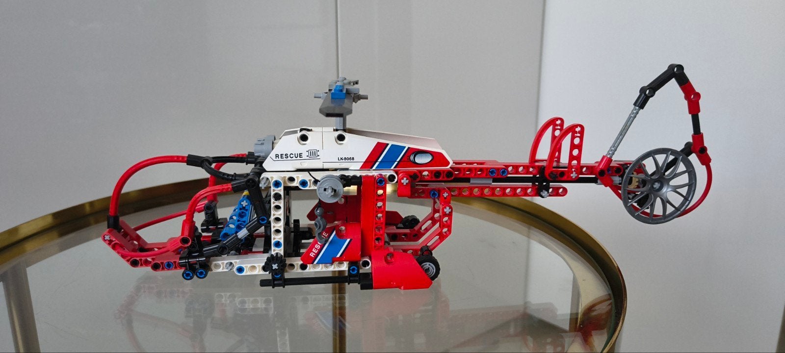 Lego Technic Helikopter 8068 met boekjes, Ophalen, Gebruikt