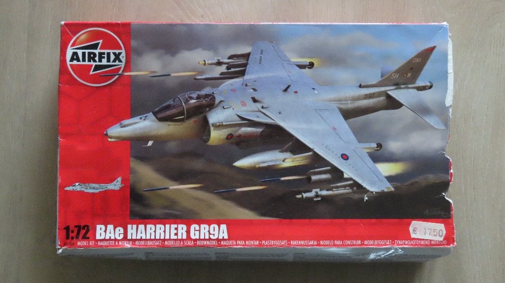 BAe Harrier GR9A Airfix 1/72, Hobby en Vrije tijd, Modelbouw | Vliegtuigen en Helikopters, Overige merken, 1:72 tot 1:144, Ophalen of Verzenden