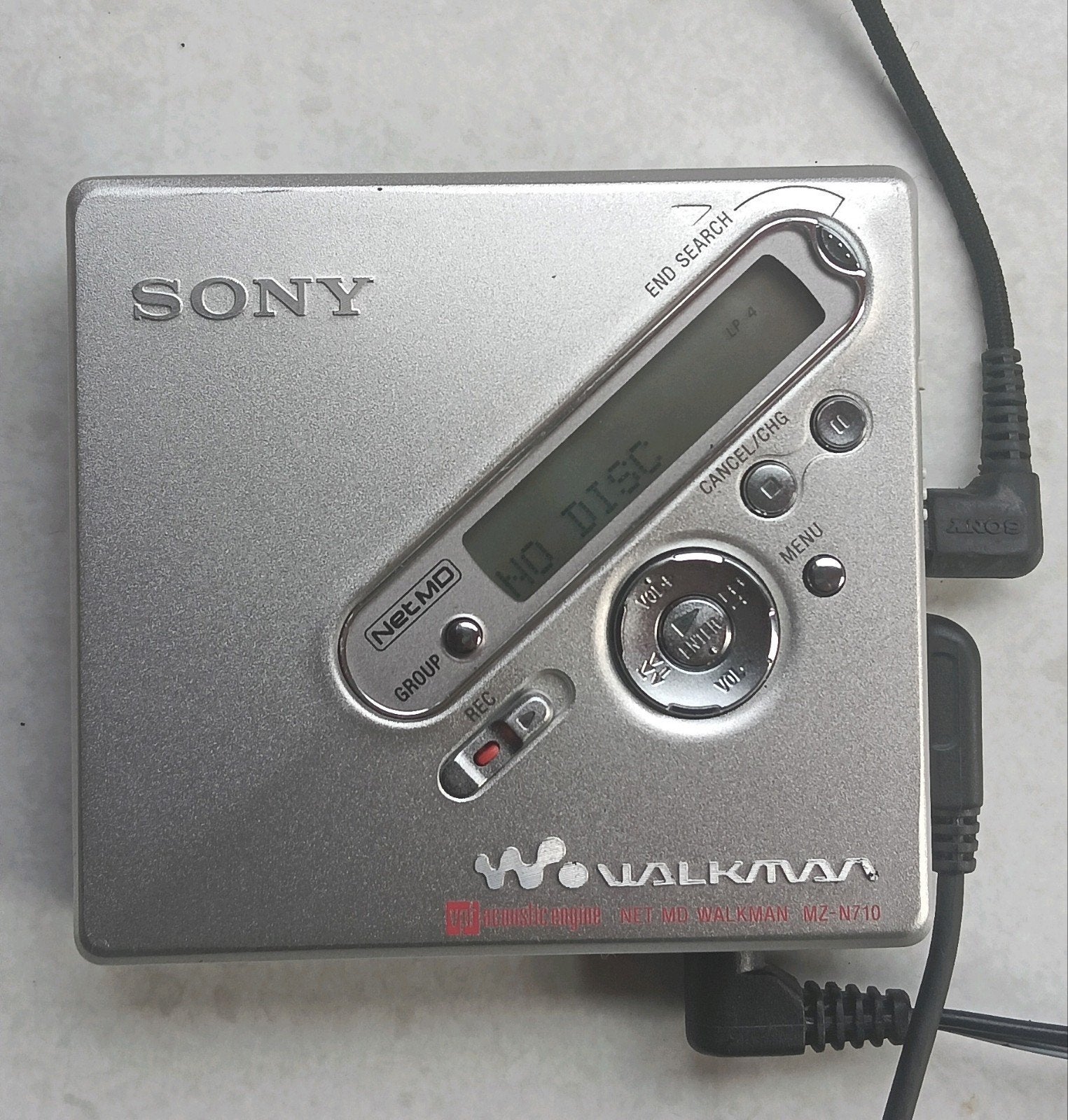 Complete Set Sony MZ-710 Minidisc Walkman., Ophalen of Verzenden, Walkman