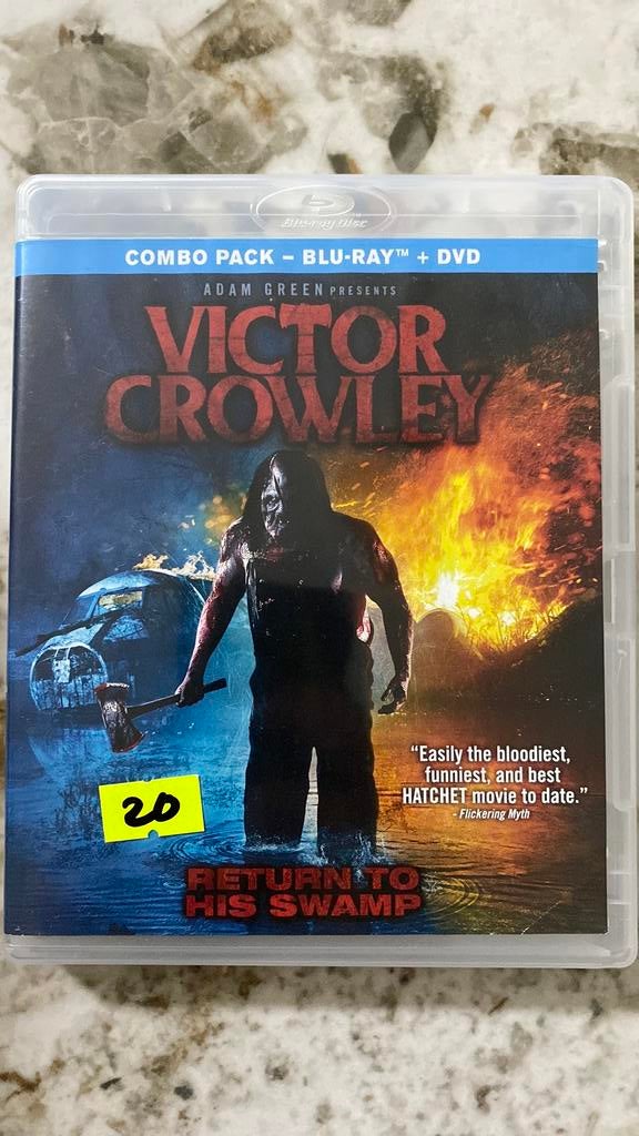 Victor crowley blu ray horror hatchet 4, Cd's en Dvd's, Blu-ray, Ophalen of Verzenden, Zo goed als nieuw, Horror