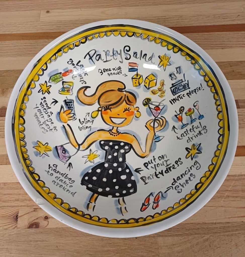 Originele Blond Amsterdam schaal - Party Salad, Gebruikt, Ophalen of Verzenden, Schaal of Schalen, Aardewerk