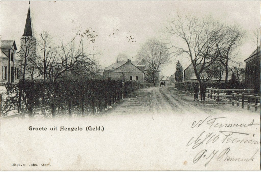 Groete uit Hengelo (Geld.) 1902, Ophalen of Verzenden, Voor 1920, Gelopen, Gelderland