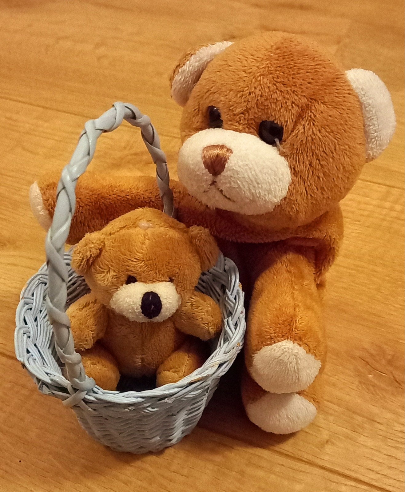 Mama beer en baby beer/knuffel beertjes/beanie beer, Kinderen en Baby's, Speelgoed | Knuffels en Pluche, Handgemaakt, Beer, Ophalen of Verzenden