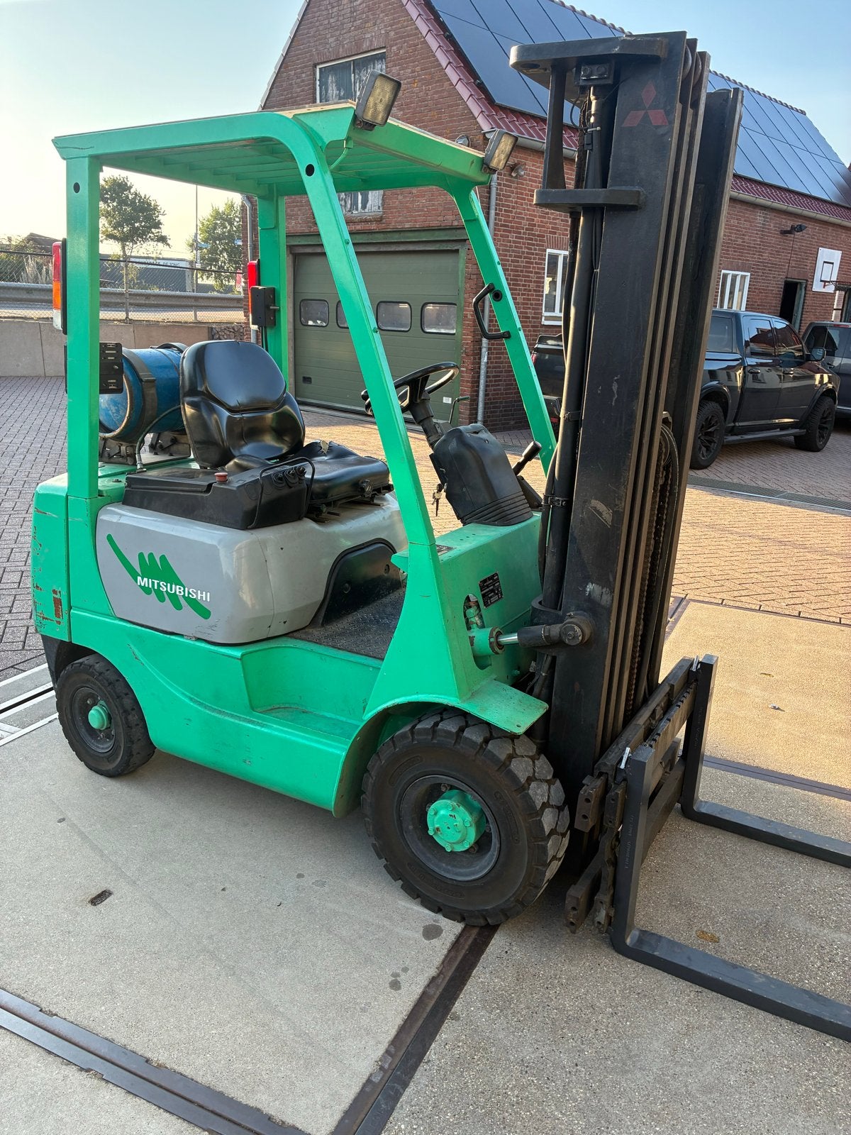 Mitsubishi FG15 LPG Heftruck 1,5 ton met side shift, 1000 tot 2000 kg, Ophalen, LPG, Heftruck