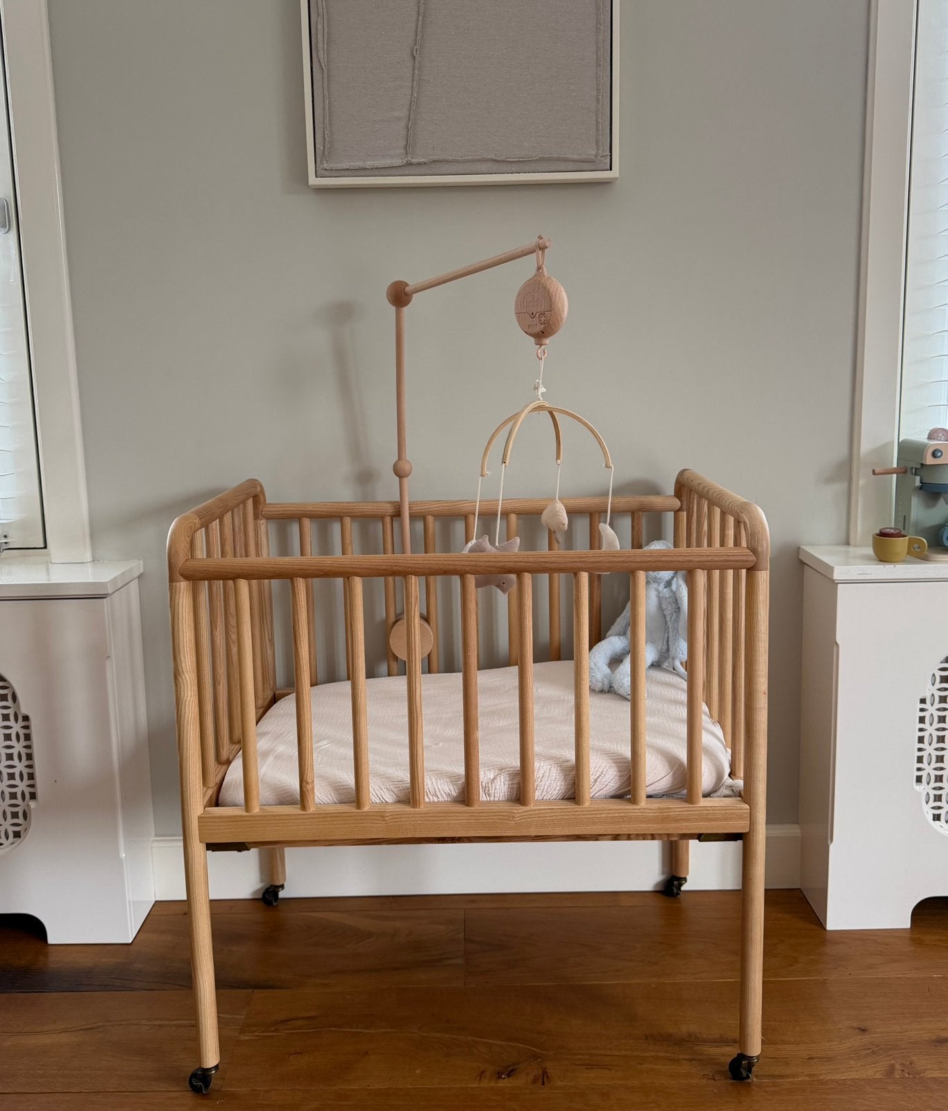 Zara Home essenhouten wieg met matras, Kinderen en Baby's, Ophalen, Zo goed als nieuw, Wieg
