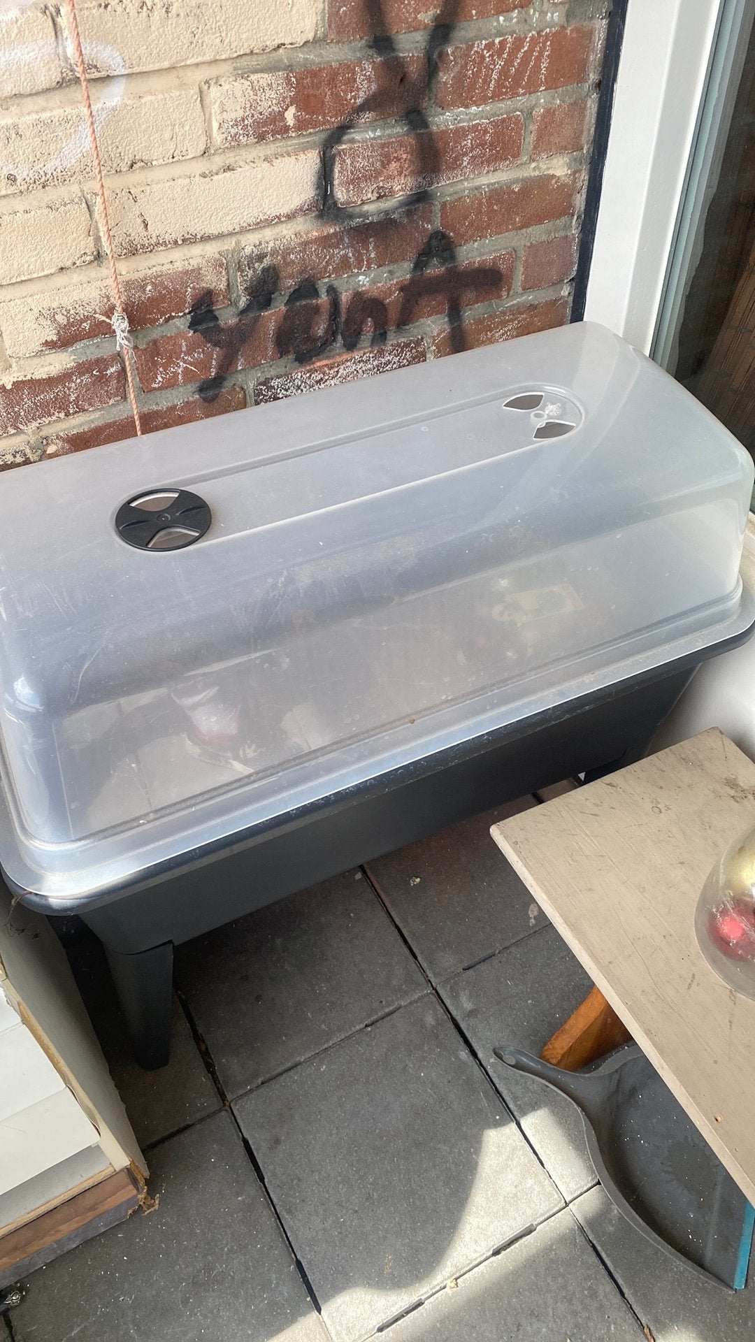 Kweekbak met deksel in Hoogeveen, Tuin en Terras, Kweekspullen, Ophalen, Gebruikt, Kweekbak