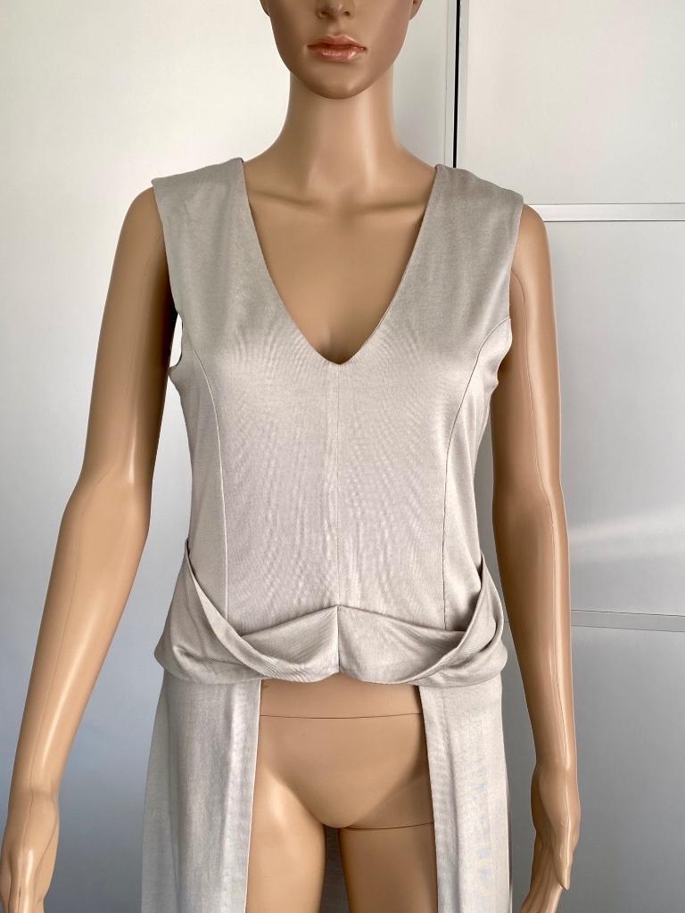 J208 ST.Studio maat S/M=36/38 jurk tuniek lang top l-grijs, Kleding | Dames, Jurken, ST Studio, Ophalen of Verzenden, Zo goed als nieuw