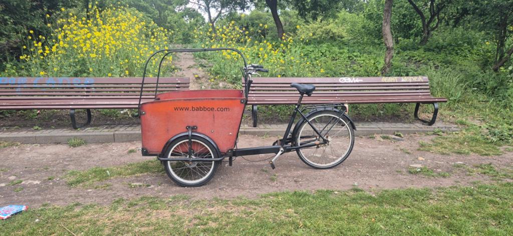 Babboe bakfiets met 7 versnellingen - Goede staat, 4 kinderen of meer, Gebruikt, Trommelrem, Ophalen