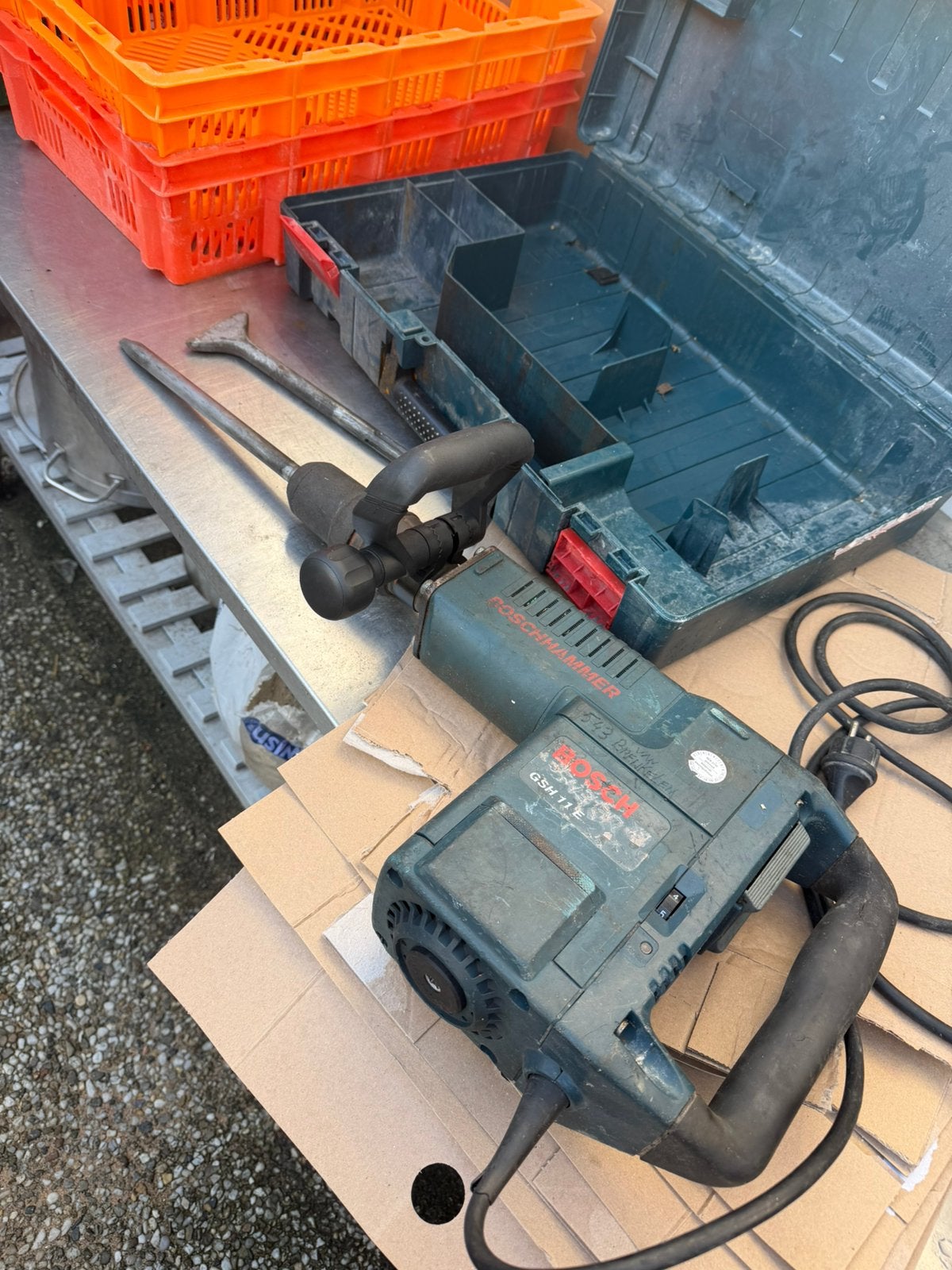 Bosch breekhamer gsh11E sds-max, Boor- en/of Breekhamer, Variabele snelheid, Ophalen of Verzenden, Gebruikt