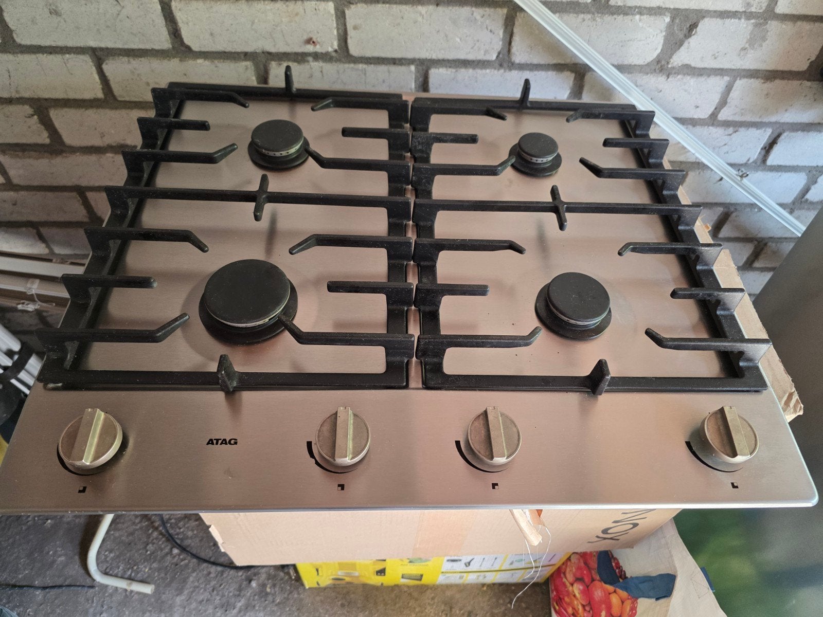 ATAG HG6BAE1C Gasfornuis - 4 kookzones, Ophalen, 4 kookzones, Zo goed als nieuw, Inbouw