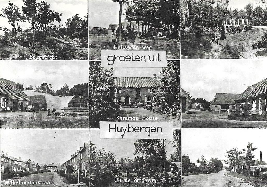 AK Huijbergen - Dorpsgezichten, Verzamelen, Verzenden, 1960 tot 1980, Ongelopen, Noord-Brabant