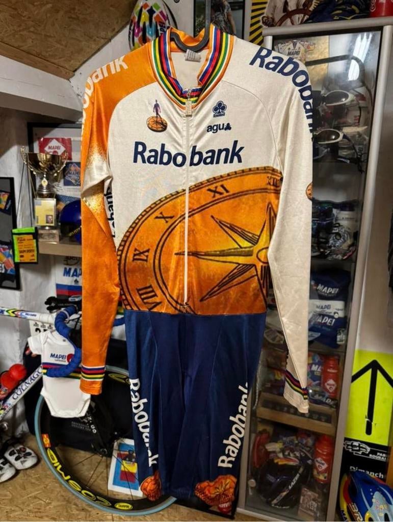 Rabobank - Adrie van der Poel, Fietsen en Brommers, Fietsaccessoires | Fietskleding, Ophalen of Verzenden, Zo goed als nieuw, Bovenkleding